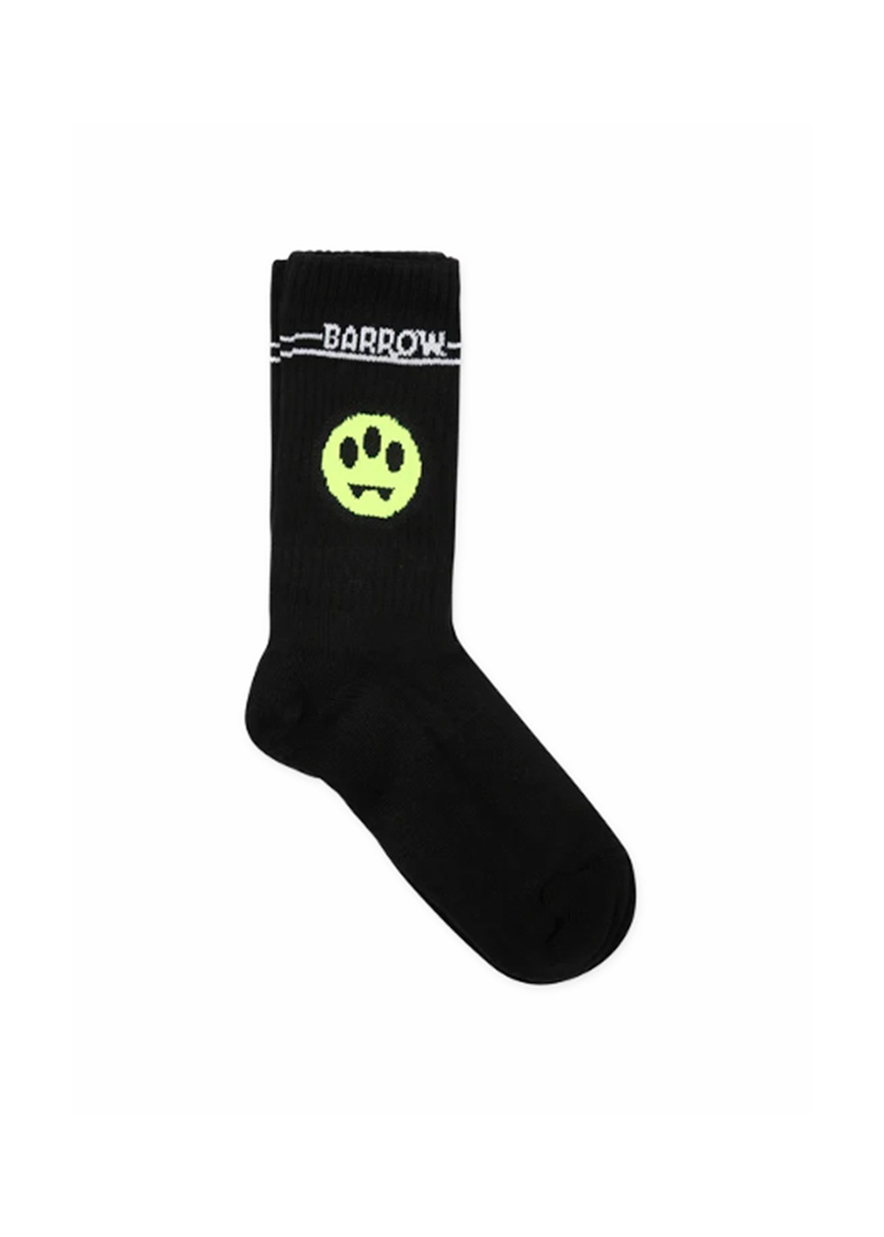 Barrow Kids Calzini Neri con Stampa Smile