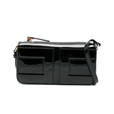 Elisabetta Franchi La Mia Bambina Borsa a Tracolla Nero con Logo per Bambine