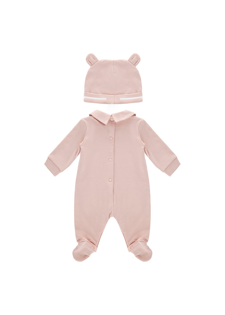 Iceberg Kids Tutina con Cappellino Rosa per Neonate (retro)
