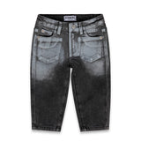 Iceberg Kids Jeans Denim Nero con Effetto Acid Wash per Neonati