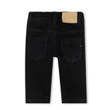 Boss Kids Denim Jeans Nero per Neonati