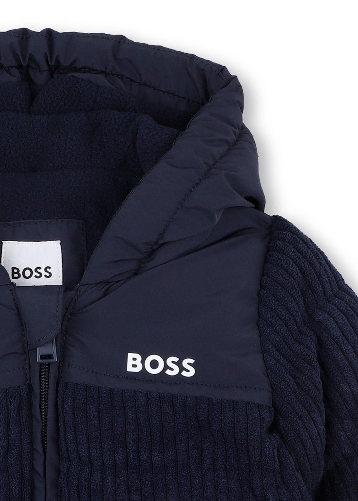Boss Kids Giubbino Navy con Cappuccio per Neonati