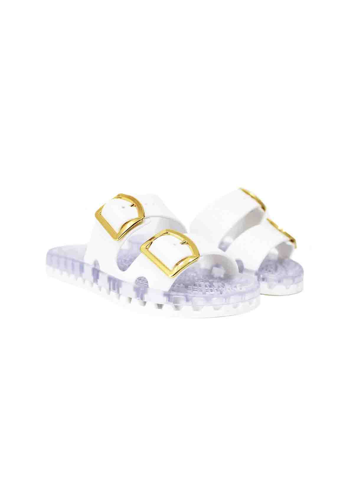 Sensi Kids Flamingo Sandalo Bianco Doppia Fascia per Bambine