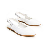 Twinset Kids Ballerine Bianche con Fiocco con Logo Florence Kids (fronte)