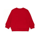 Dsquared2 Kids Felpa Girocollo Rossa con Logo Sport per Neonati