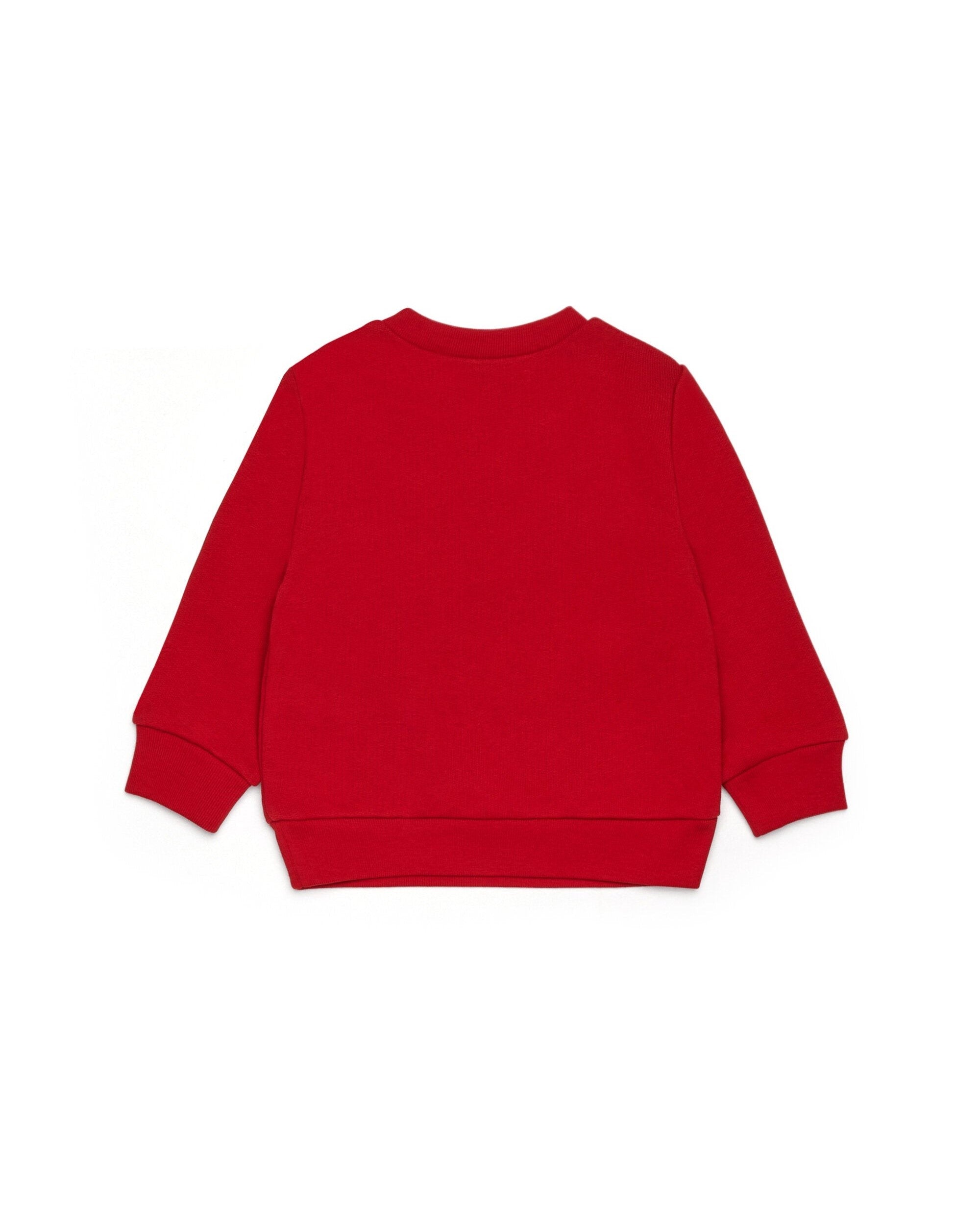 Dsquared2 Kids Felpa Girocollo Rossa con Logo Sport per Neonati