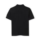 Boss Kids Polo Nera con Ricamo per Neonati (retro)