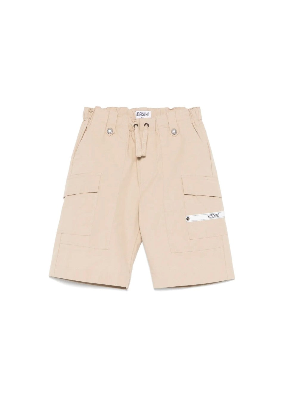 Moschino Kids Bermuda Cargo Beige per Bambini