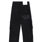 Barrow Kids Denim Jeans Nero Logo Barrow a Laser per Bambini