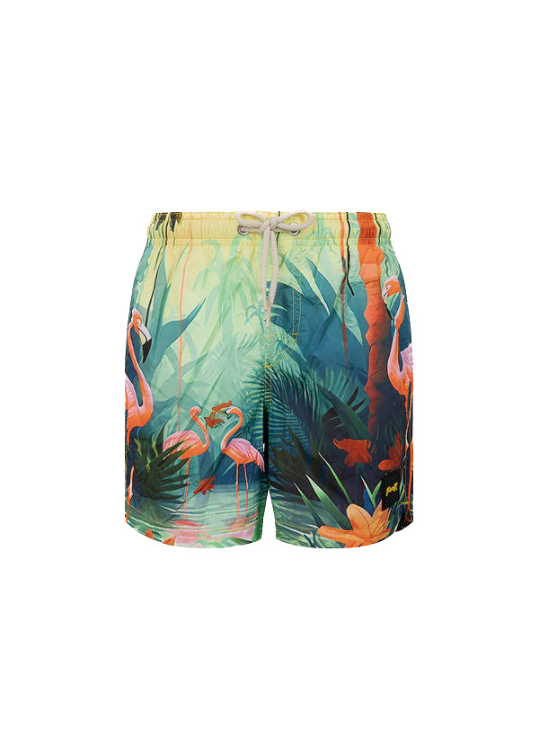 Effek Costume Boxer Fantasia Flamingo per Bambini