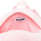 Moschino Kids Zainetto Rosa Teddy Bear per Neonate