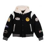 Barrow Kids Giubbino Invernale Sportivo Nero Unisex con Cappuccio per BAmbini