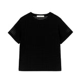 I'm Brian T-shirt Nera Traforata per Bambini