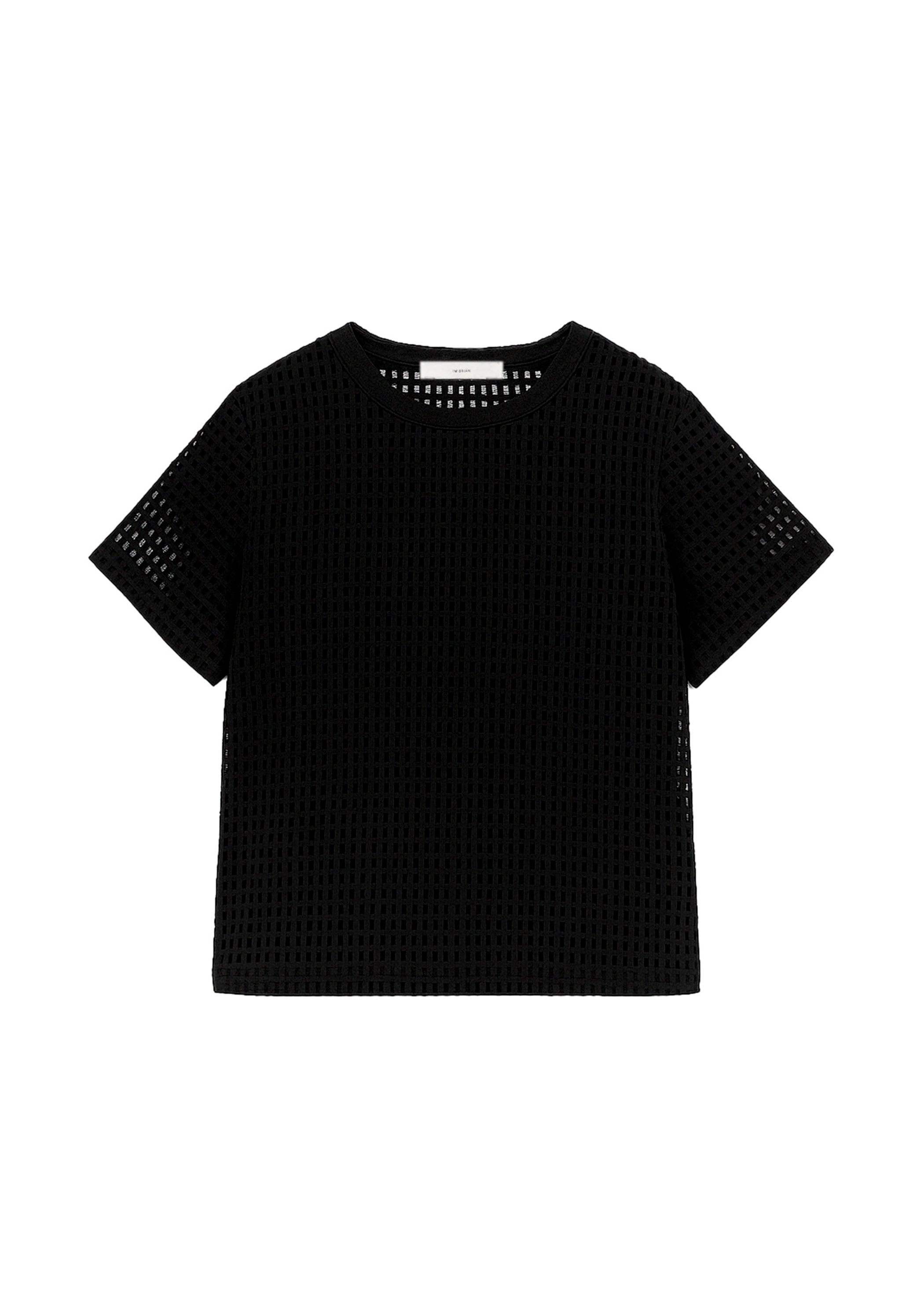 I'm Brian T-shirt Nera Traforata per Bambini