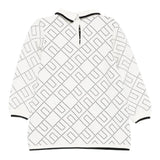 Elisabetta Franchi La Mia Bambina Abito con Motivo Geometrico Panna per Neonate