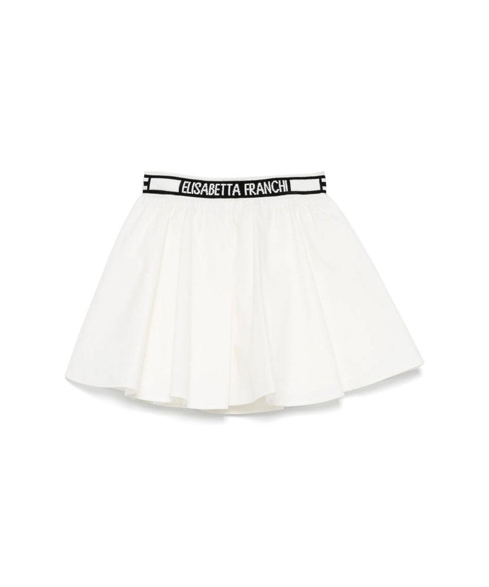 Elisabetta Franchi La Mia Bambina Gonna Avorio/Nero per Neonate