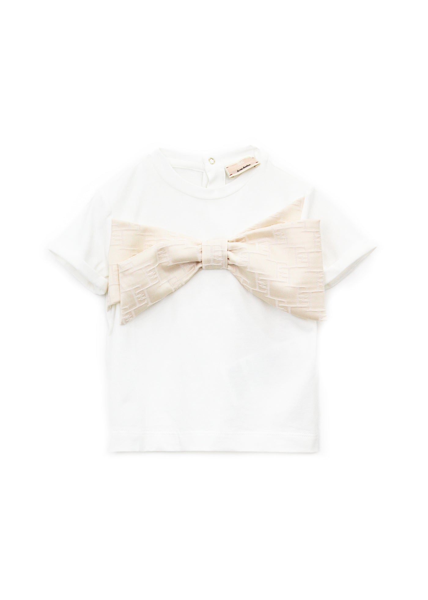 Elisabetta Franchi La Mia Bambina T-Shirt con Fiocco Logo