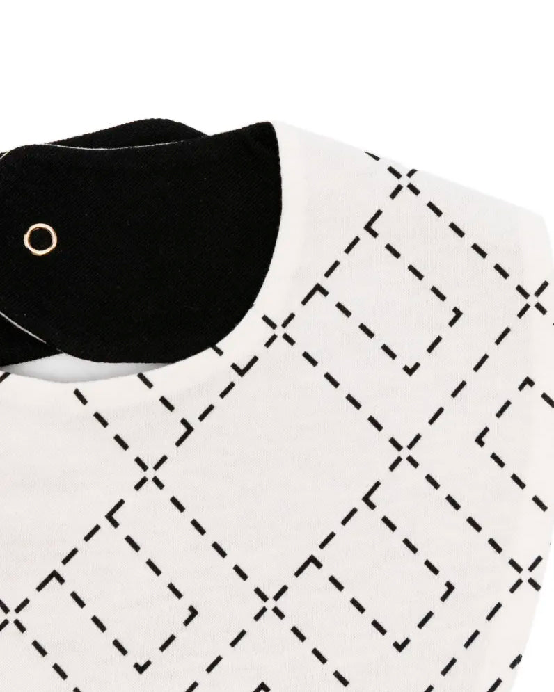 Elisabetta Franchi La Mia Bambina Bavetta con Ricamo EF per Neonate