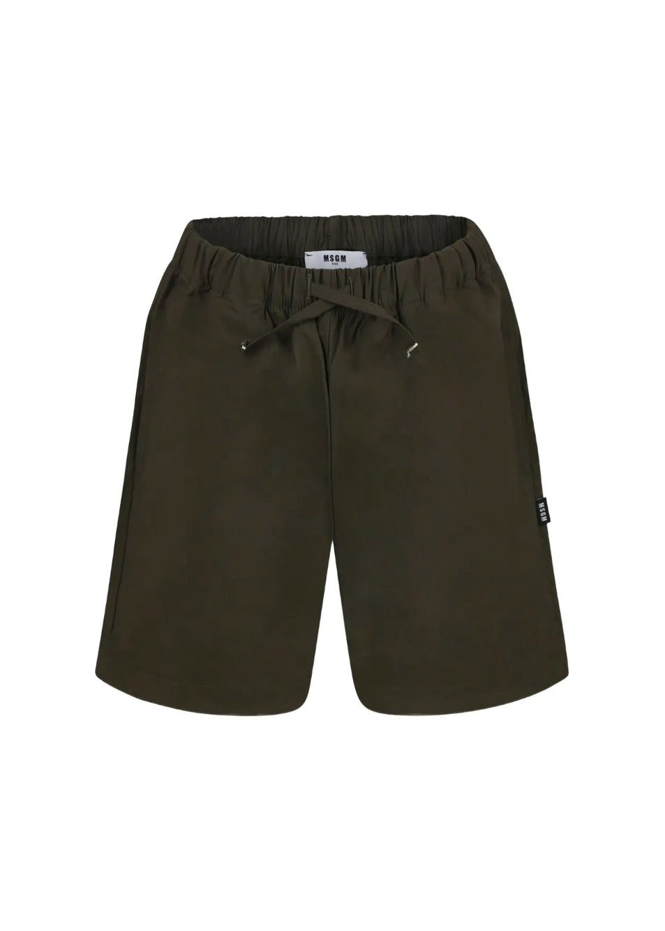MSGM Kids Bermuda Parachute Verde per Bambini (fronte)