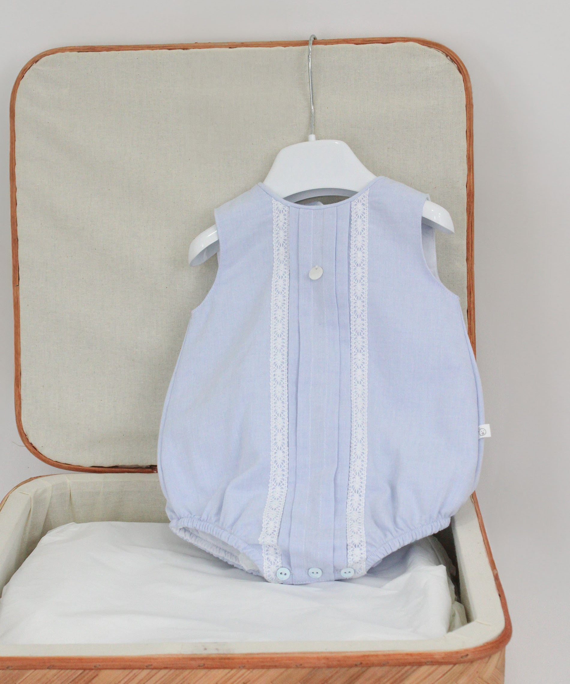 Deolinda Pagliaccetto Celeste per Neonate