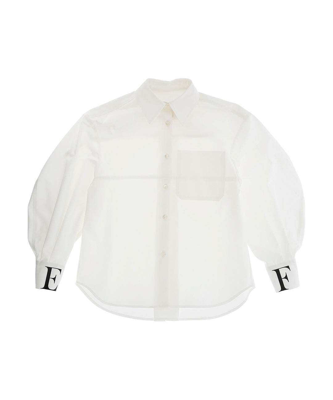 Elisabetta Franchi La Mia Bambina Camicia Panna con EF per Bambine