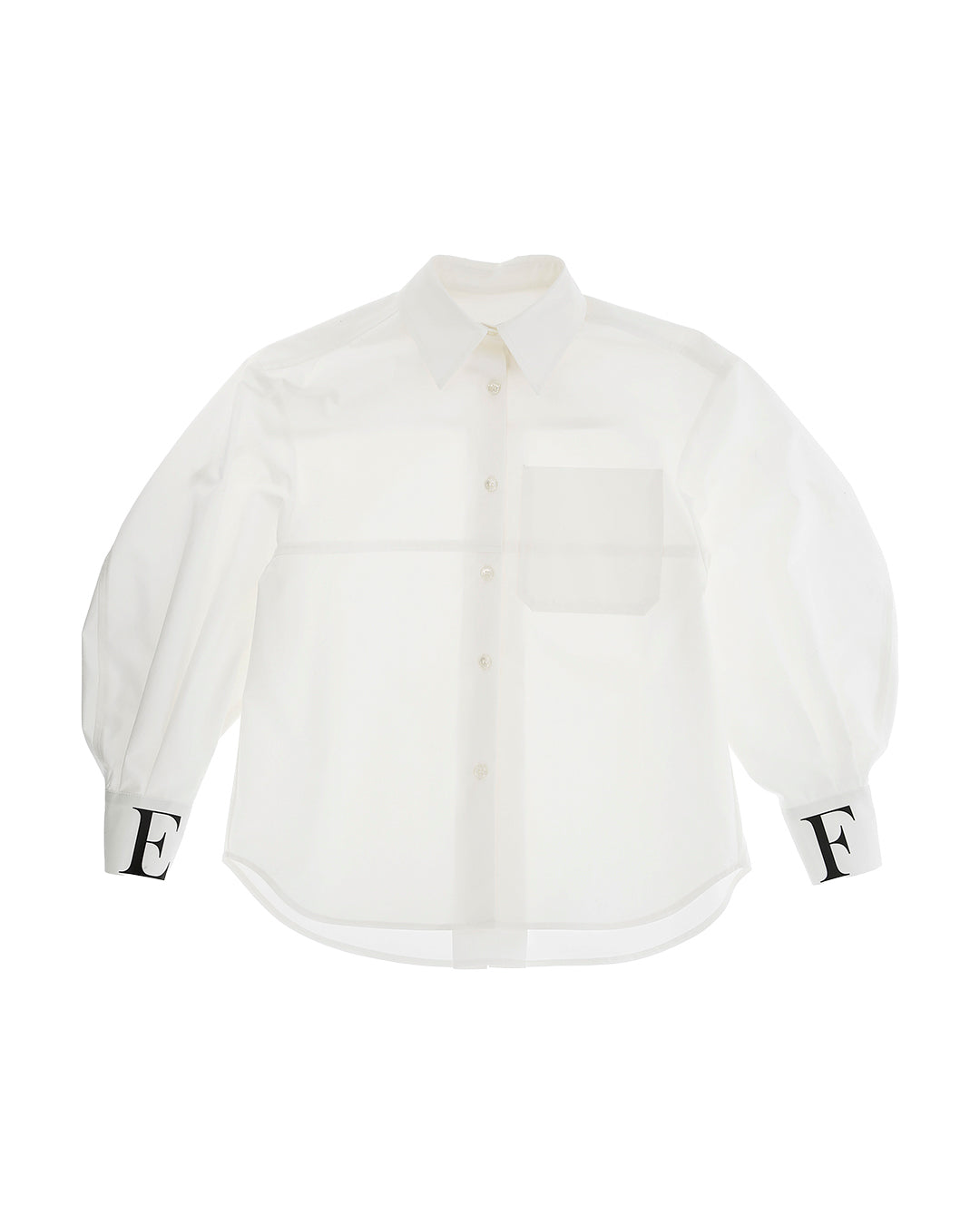 Elisabetta Franchi La Mia Bambina Camicia Panna con EF per Bambine