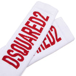 Dsquared2 Kids Calzino Bianco con Logo per Bambini