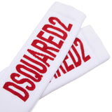 Dsquared2 Kids Calzino Bianco con Logo per Bambini