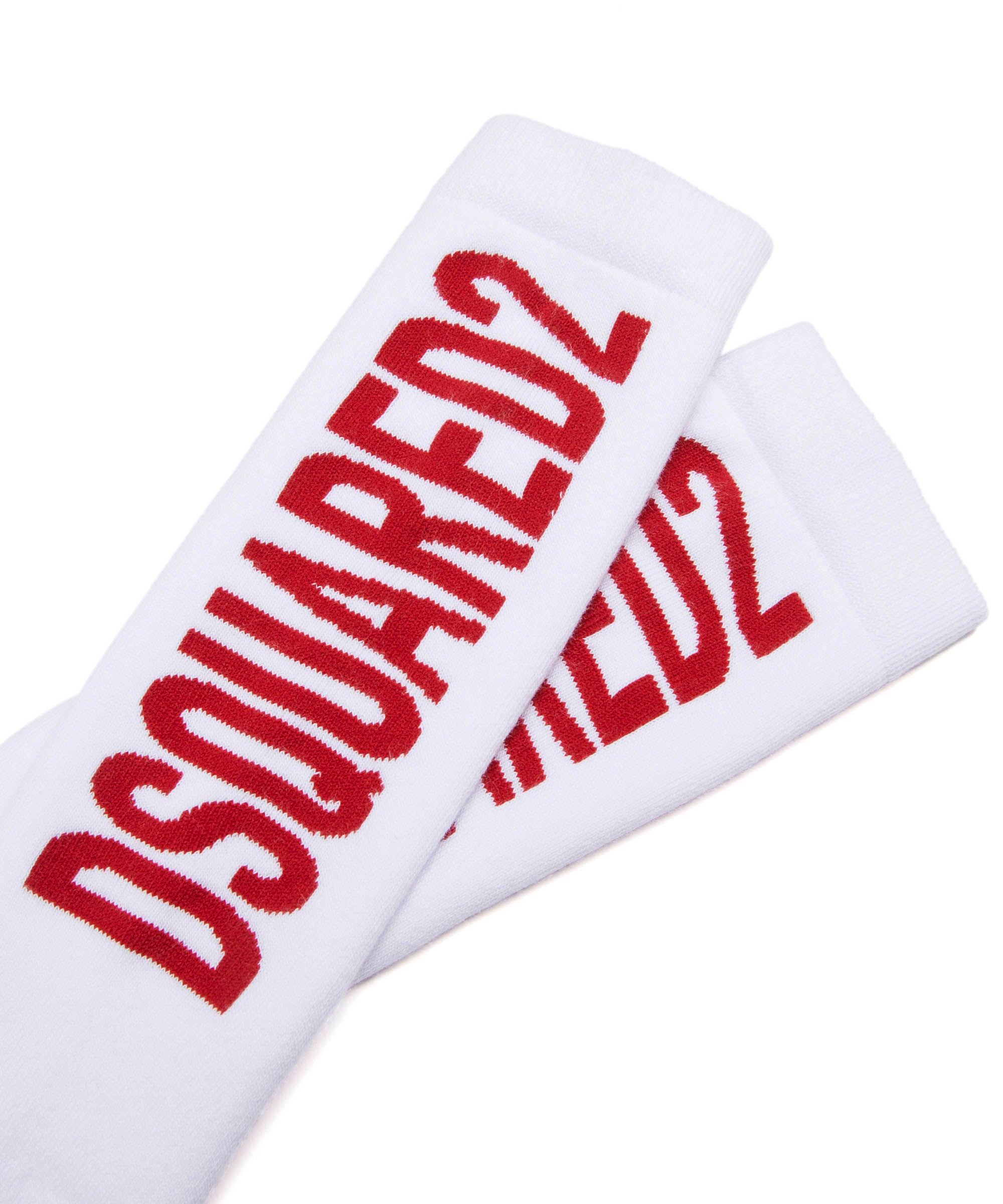 Dsquared2 Kids Calzino Bianco con Logo per Bambini