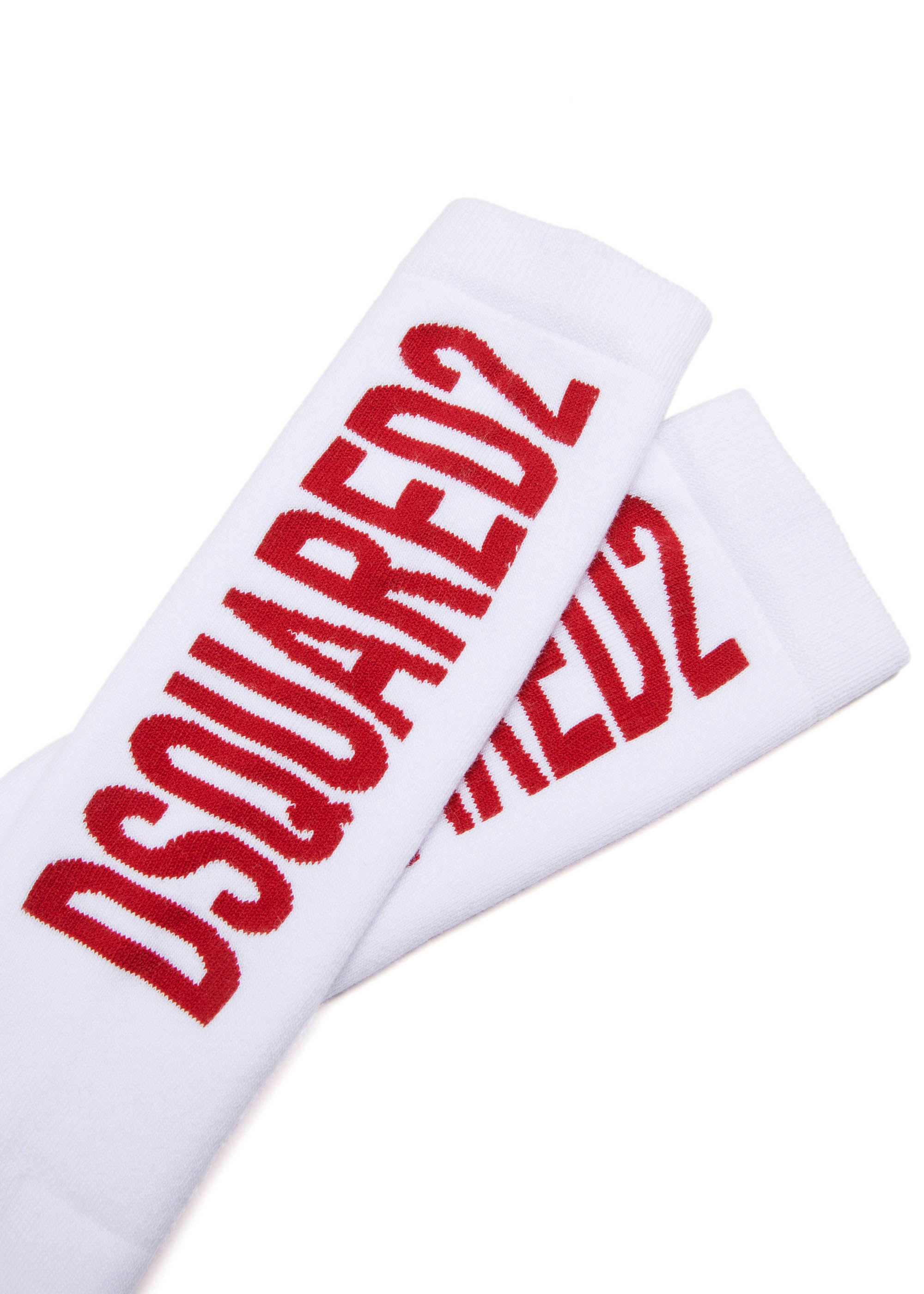 Dsquared2 Kids Calzino Bianco con Logo per Bambini