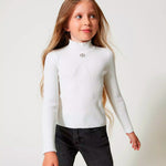 Twinset Kids Lupetto Bianco con Logo per Bambine
