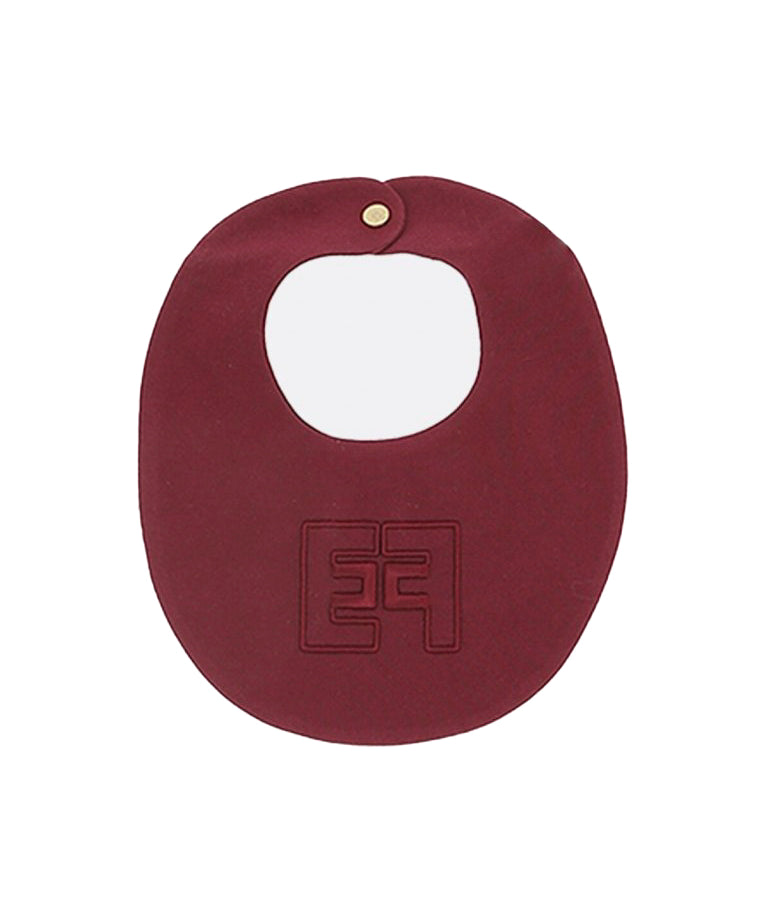 Elisabetta Franchi La Mia Bambina Bavetta Cherry con Ricamo EF per Neonate