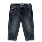 Iceberg Kids Jeans Denim con Effetto Stone Wash per Neonati