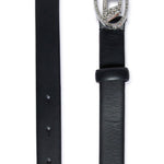 Diesel Kids Cintura Nera con Oval D con Strass per Bambine