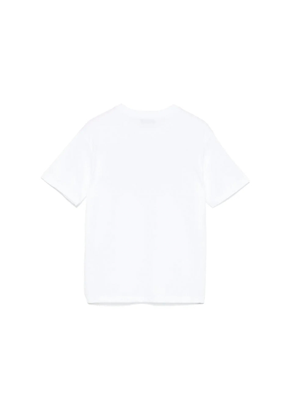 MSGM Kids T-shirt Bianca con Ricamo Logo per Bambini retro
