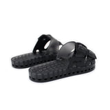 Sensi Kids Black Fluo Black Double Band Sandal for Kids