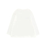 Moschino Kids T-Shirt Panna con Logo per Neonati