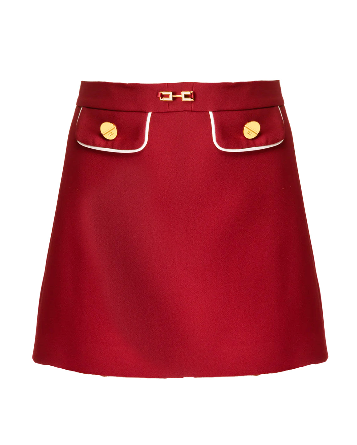 Elisabetta Franchi La Mia Bambina Gonna Cherry/Milk con Logo per Bambine