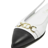 Twinset Ballerina Bianca a Punta con Oval T per Bambine