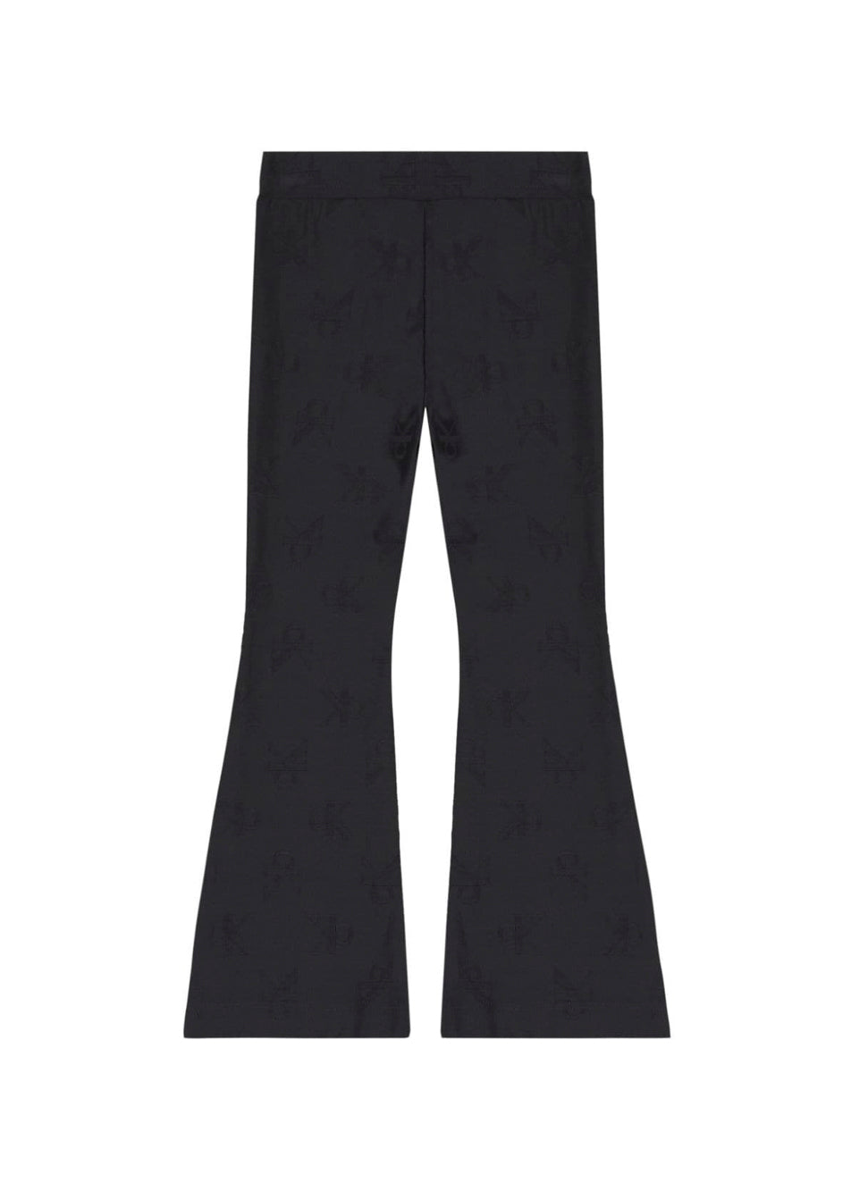 Calvin Klein Kids Leggings Neri Svasati per Bambine (retro)