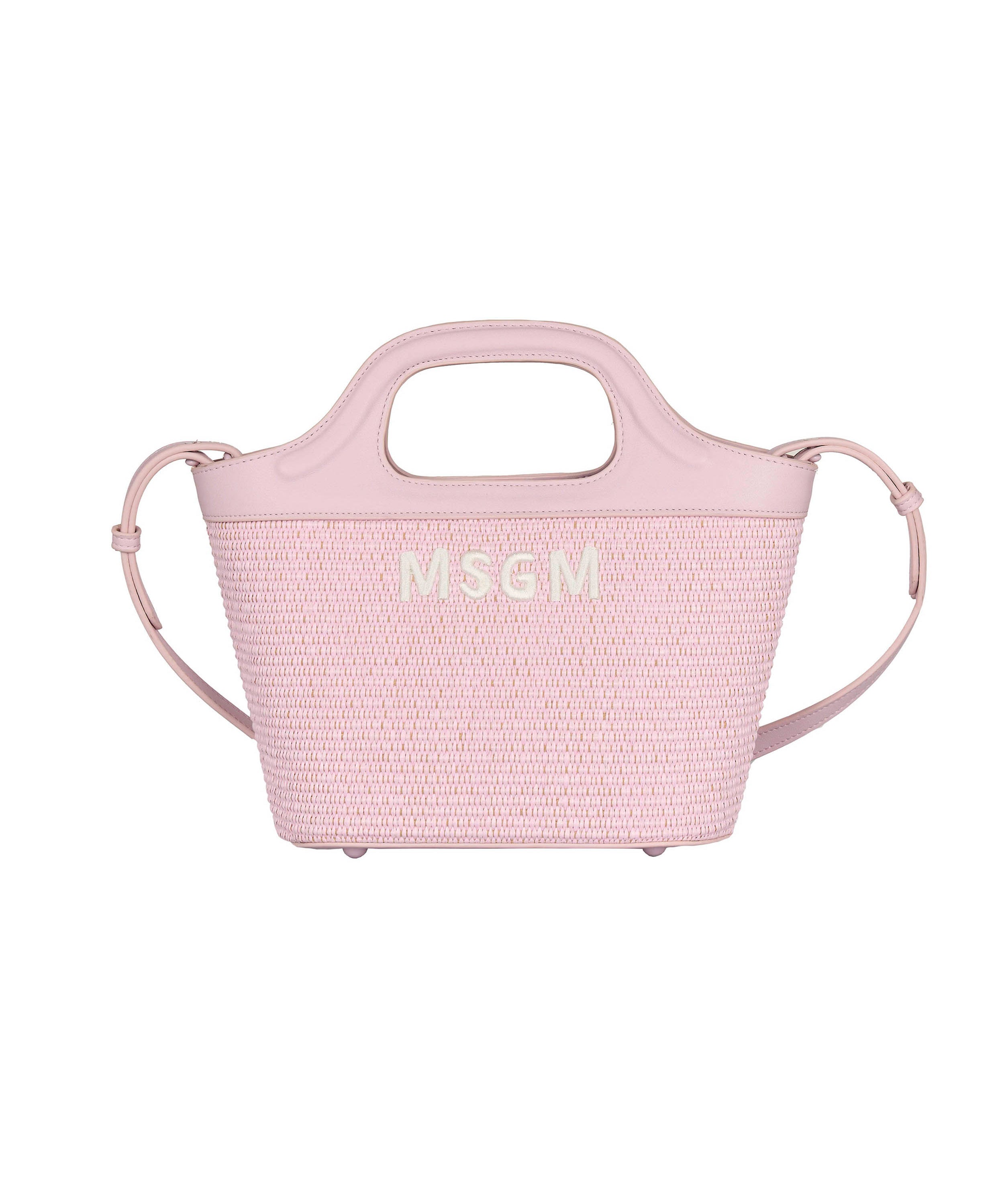 MSGM Kids Borsa Rosa con Logo per Bambine