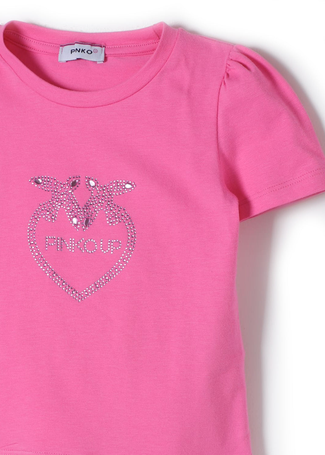 Pinko Kids T-Shirt Fucsia con Logo