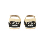 Boss Kids Sandali Beige Pull On con Logo per Neonati