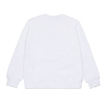 Dsquared2 Kids Felpa Girocollo Bianca con Logo Sport per Bambini