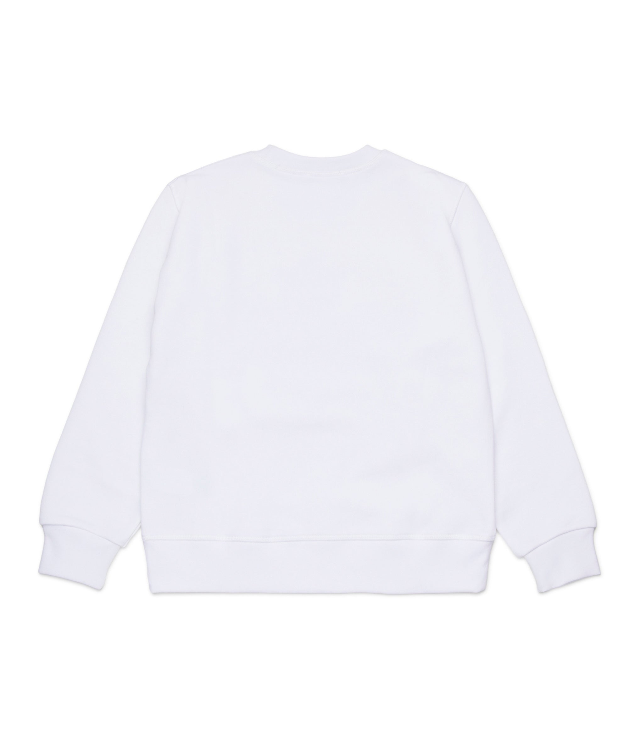 Dsquared2 Kids Felpa Girocollo Bianca con Logo Sport per Bambini