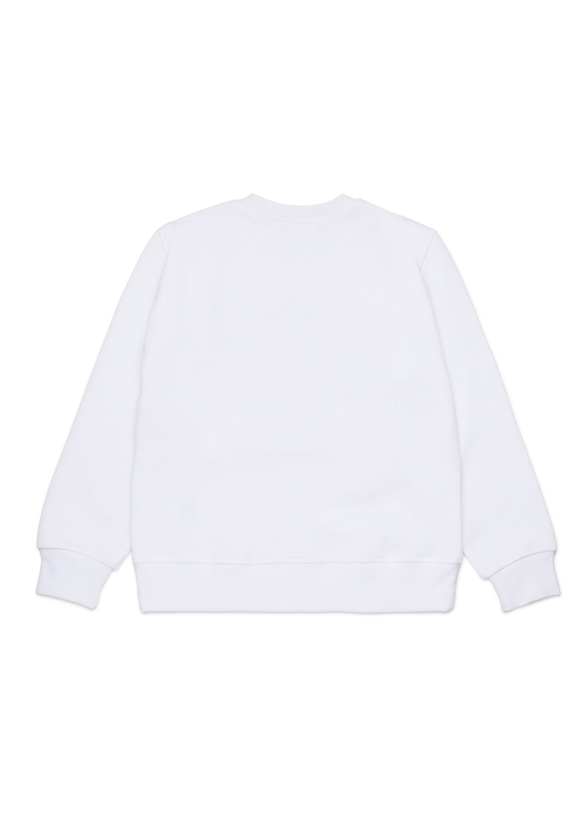 Dsquared2 Kids Felpa Girocollo Bianca con Logo Sport per Bambini