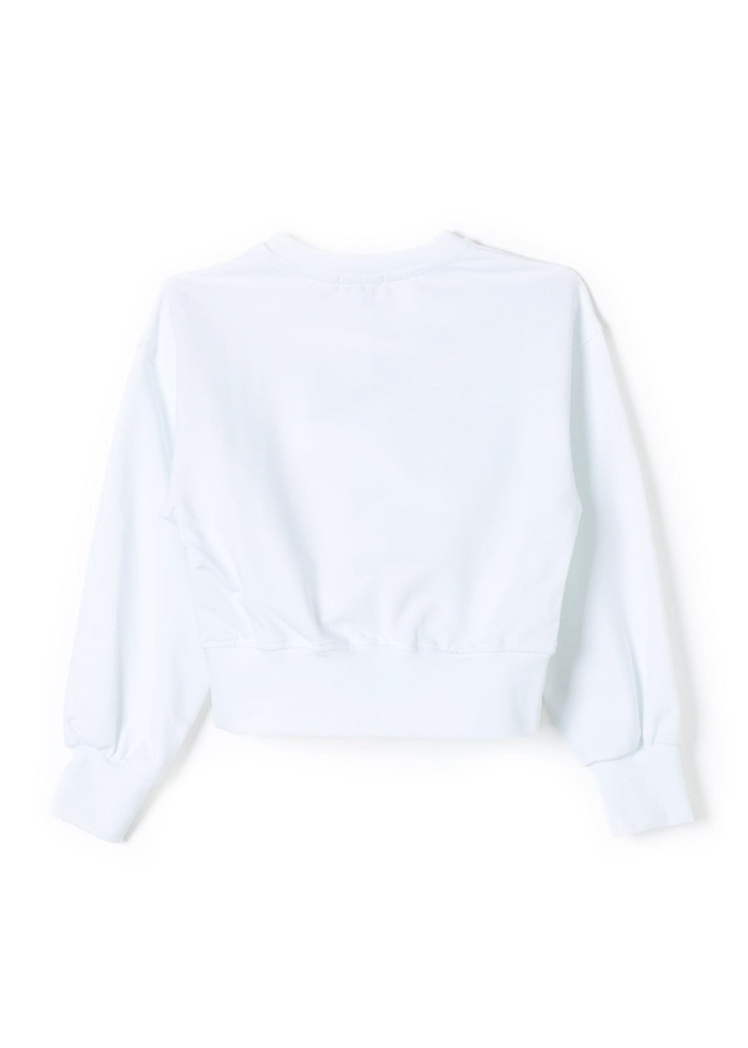 Pinko Kids Felpa Bianca Con Logo (retro)