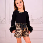 Angel's Face Kids Maglia Maniche Lunghe Nera per Bambine