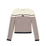 Twinset Kids Maglia a Maniche Lunghe a Righe per Bambine