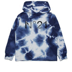 N°21 Kids Felpa con Cappuccio Tie Dye per Bambini